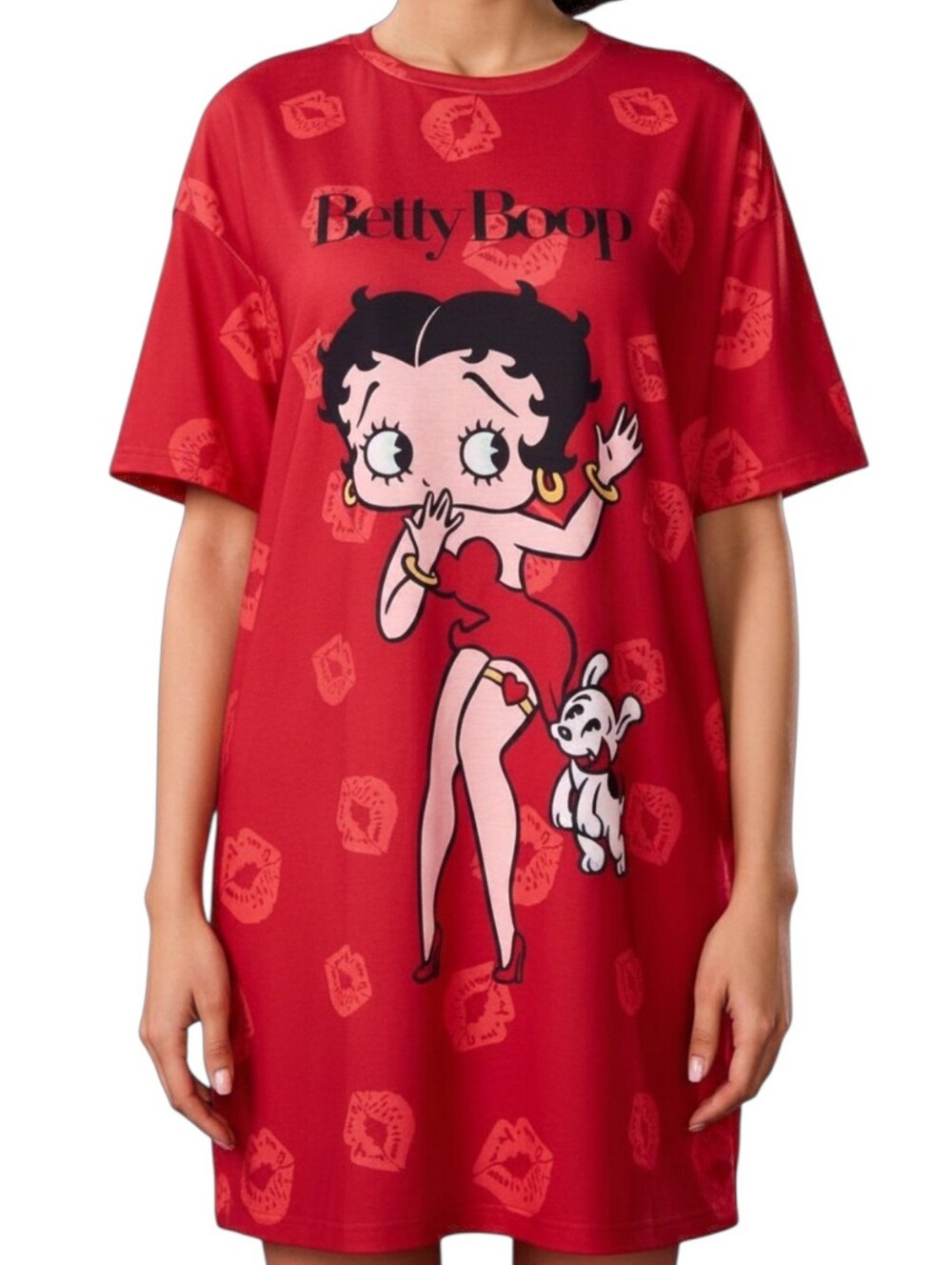 BETTY BOOP Relaxed Fit Sleep Dress Women's LARGE